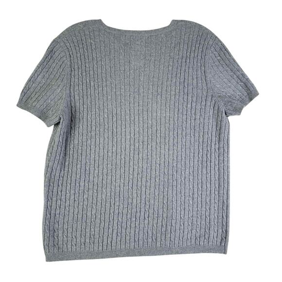 Polo Ralph Lauren Sweater Angora Cashmere Womens SS Large Cashmere Cable Knit - Picture 3 of 7